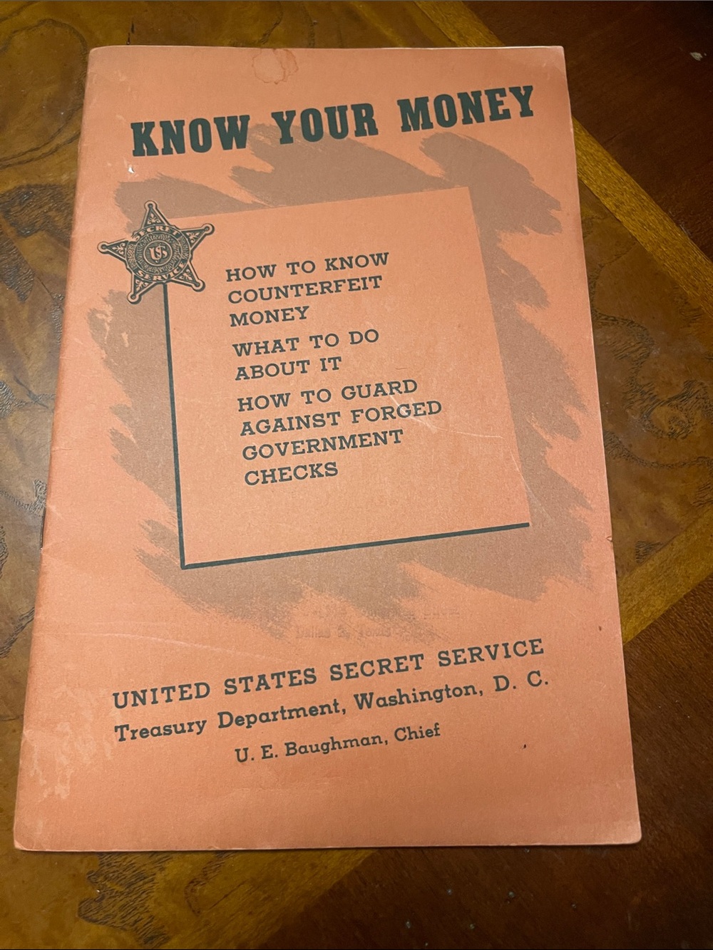 Vintage 1907 copy-Know Your Money Vintage-US history collector Art Printed media